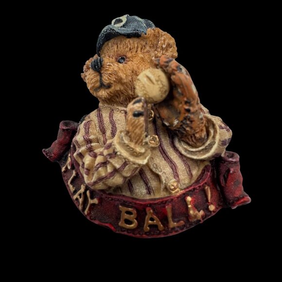Boyds Bears & Friends Play Ball Baseball Bear Pin MLB Season Celebration Glove - Picture 1 of 7